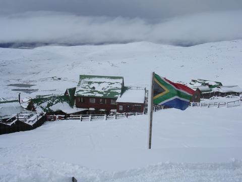 La nieve que cae en algunas zonas de Sudáfrica