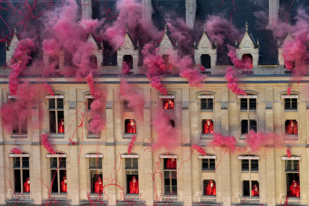 Espectacular imagen de los shows durante la inauguración