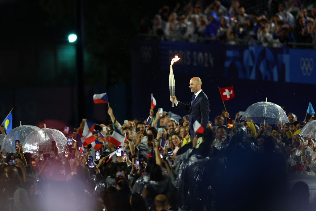 Zidane y el fuego olímpico