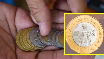 La nueva moneda de 20 pesos.