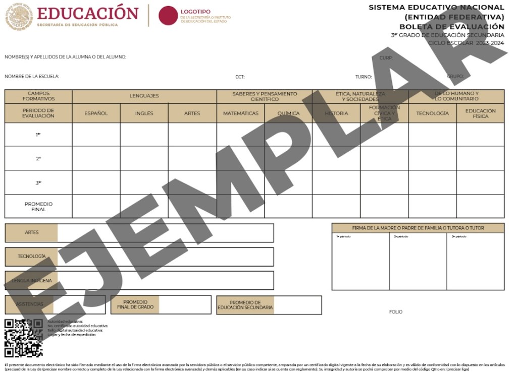 Conoce las nuevas boletas de la SEP: Promedio final y asistencias