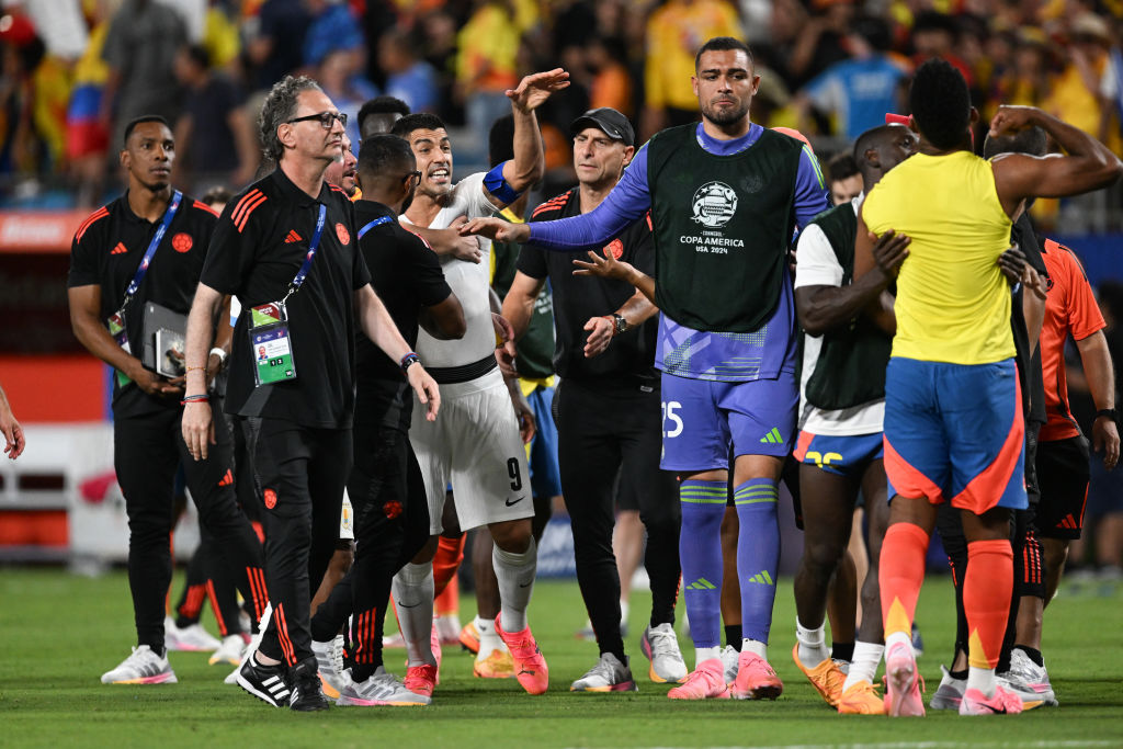 Calientito terminó el Uruguay vs Colombia