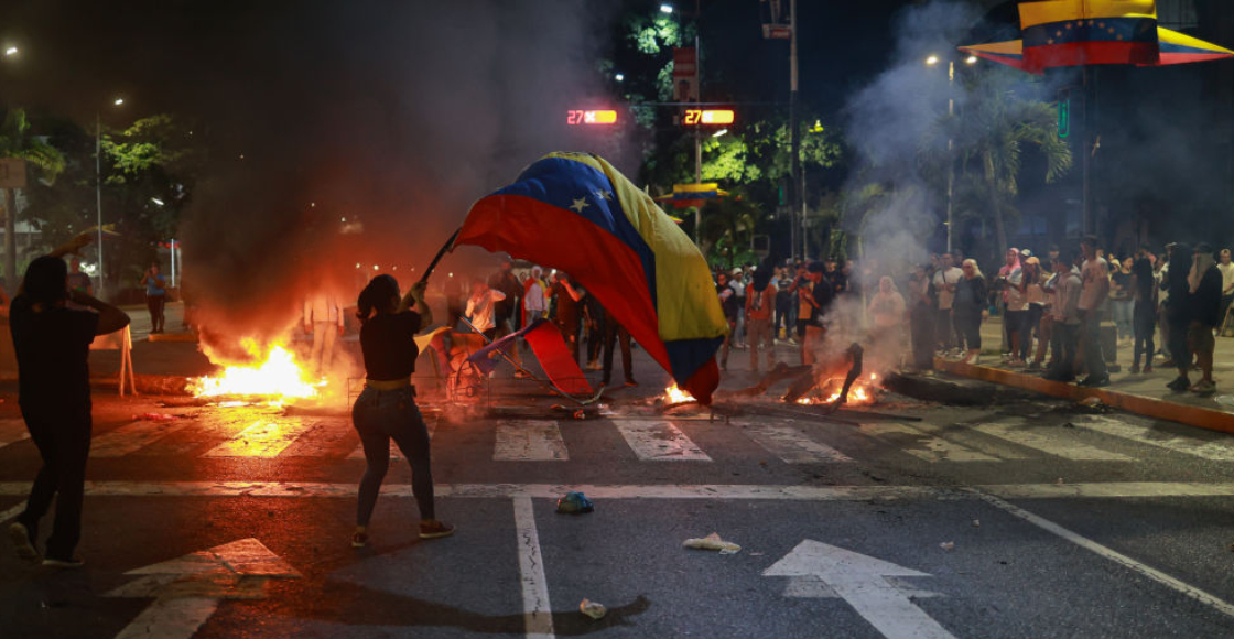 Las protestas tras las elecciones en Venezuela