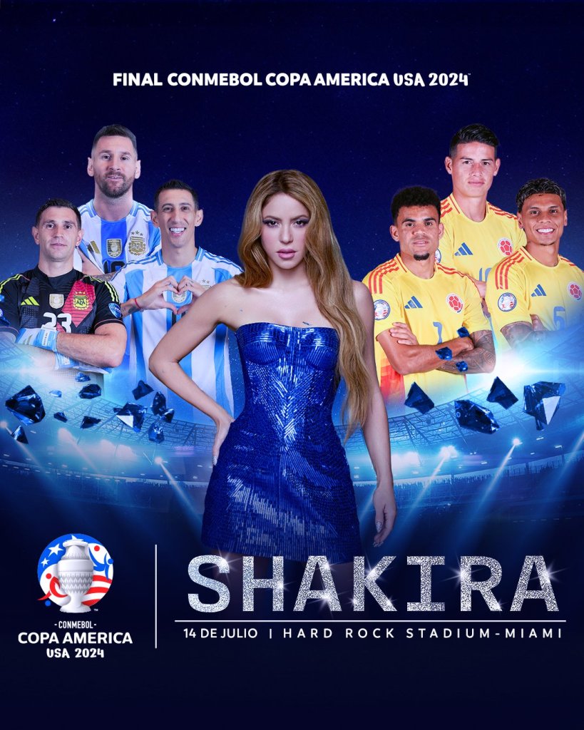 Shakira será la encargada del show en la Copa América