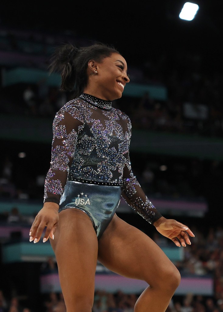 Simone Biles durante los Juegos Olímpicos de París 2024