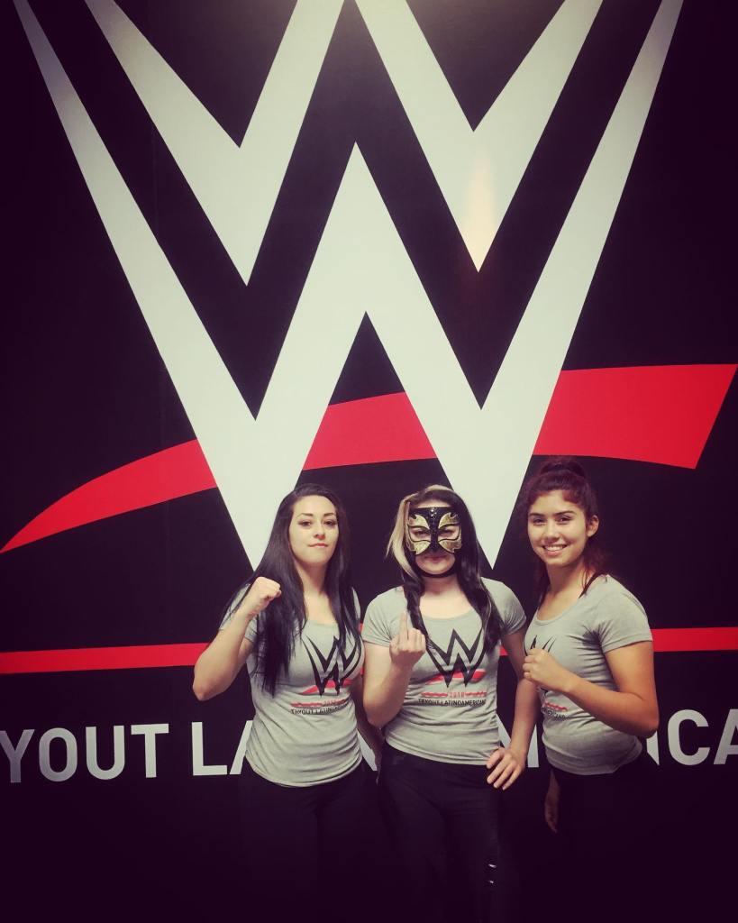 Las chilenas en su prueba con la WWE en 2018