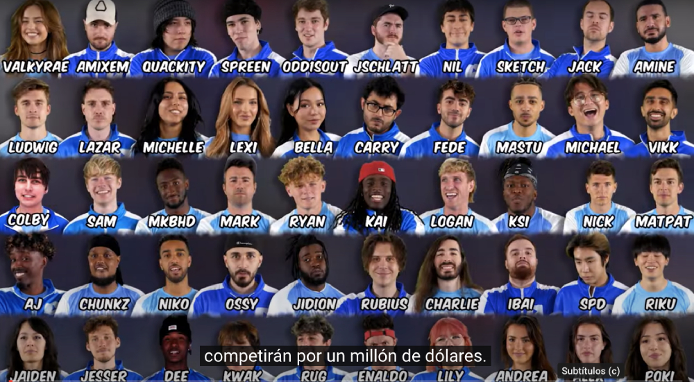 Los streamers latinoamericanos que aparecen en el nuevo video de Mr. Beast