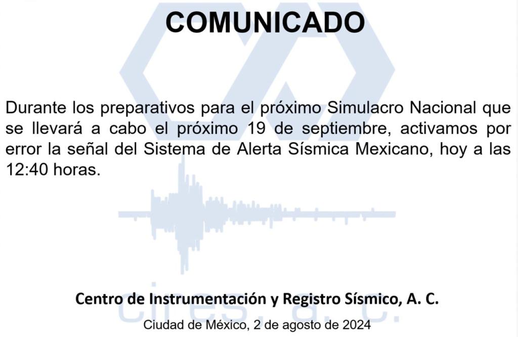 La alerta sísmica que se encendió en CDMX