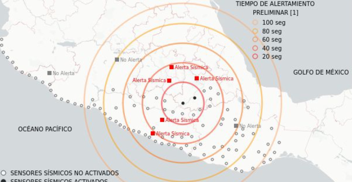 La alerta sísmica en CDMX