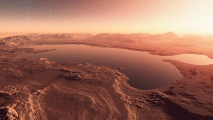 Descubren agua líquida en las profundidades de Marte.