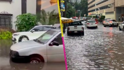 Otra zona a la lista: Polanco se inunda debido a las lluvias