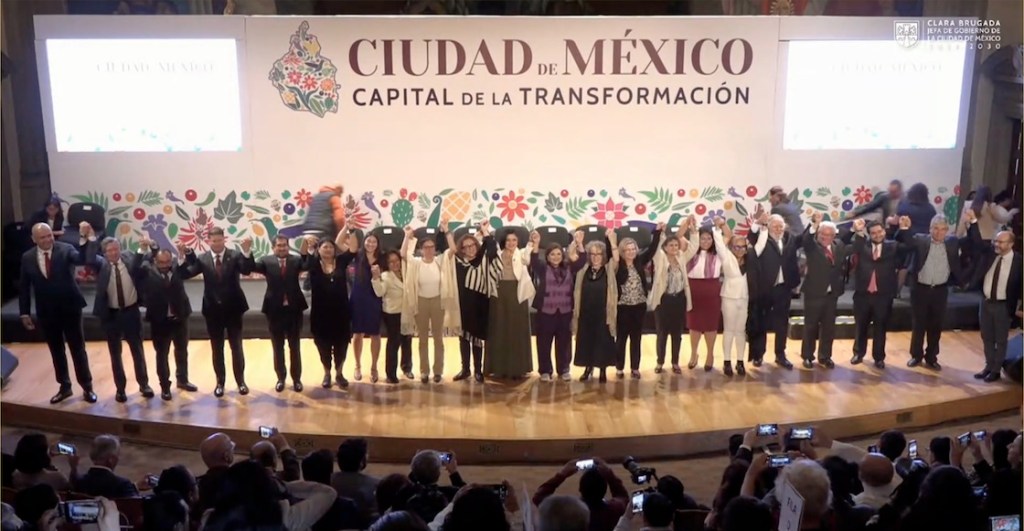 Gabinete de Clara Brugada en la CDMX.