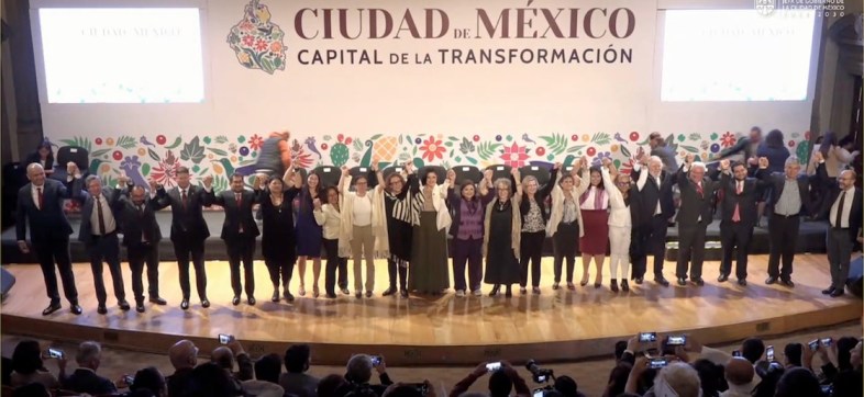 Gabinete de Clara Brugada en la CDMX.