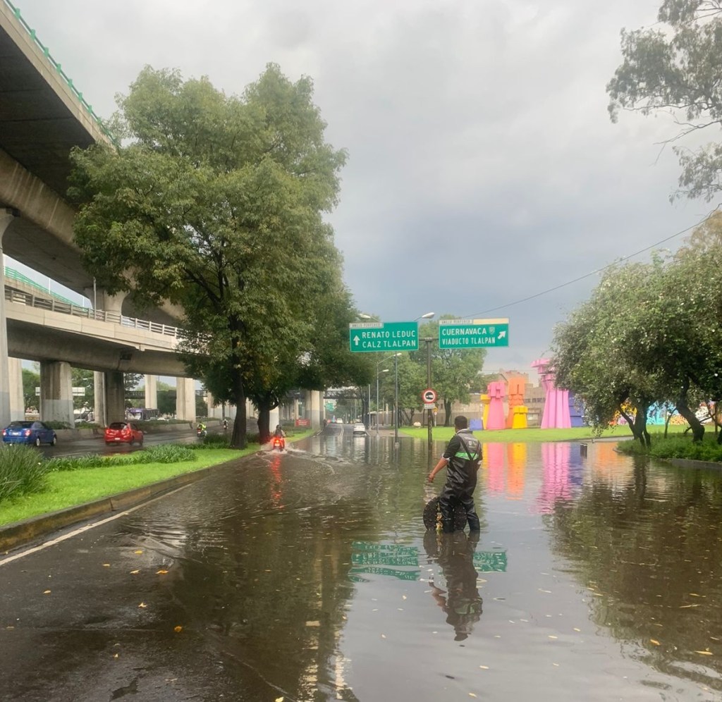 En Coyoacán y Tlalpan: Así se pusieron las inundaciones en la CDMX