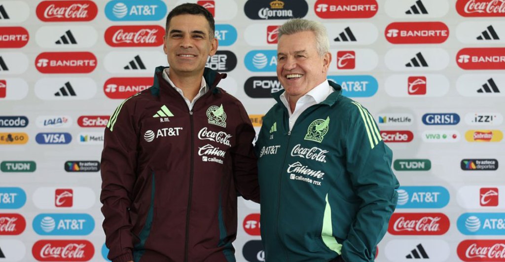 Presentación de Javier Aguirre y Rafa Márquez