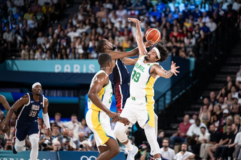 Kevin Durant hizo 11 puntos ante Brasil