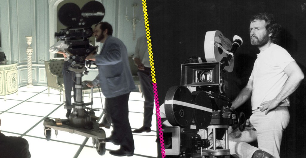 Kubrick y Scott en los sets de '2001: A Space Odyssey' y 'Alien'