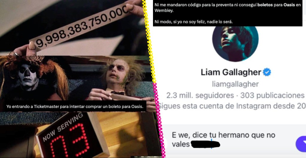 ¿Alcanzaron? Los memes que dejó la caótica venta de boletos de Oasis