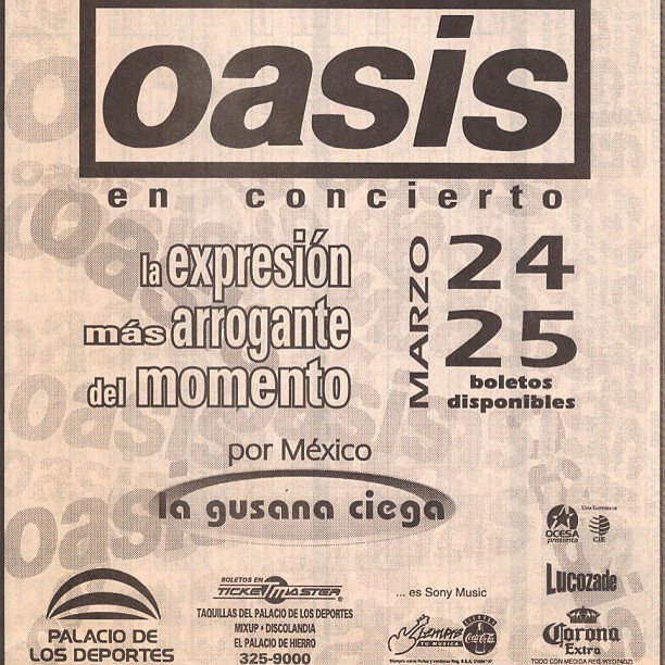 Repasemos todas las veces que Oasis ha tocado en México