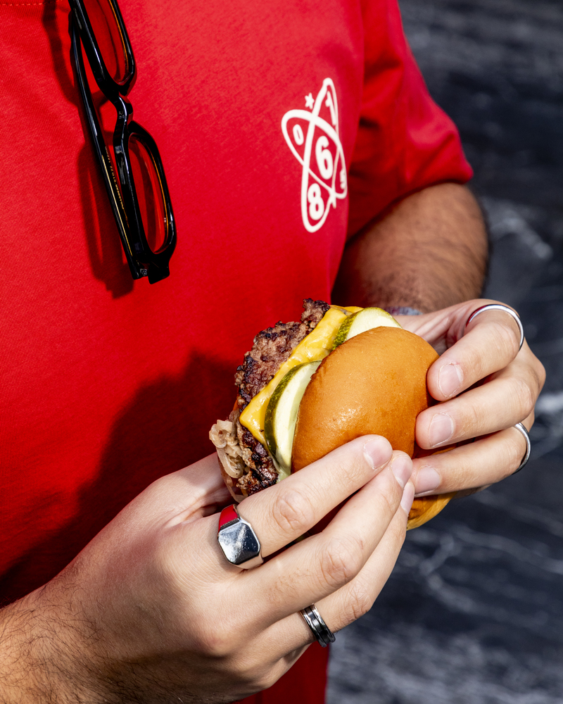 probando smashed onion burger