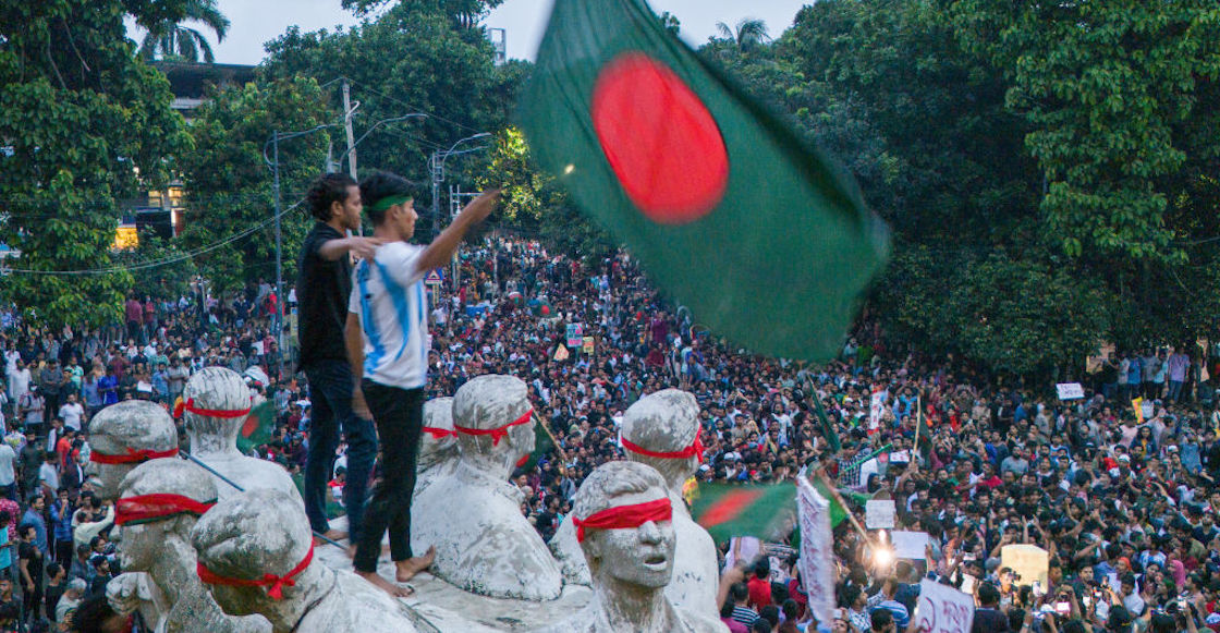 Protestas dejan decenas de muertos en Bangladesh.