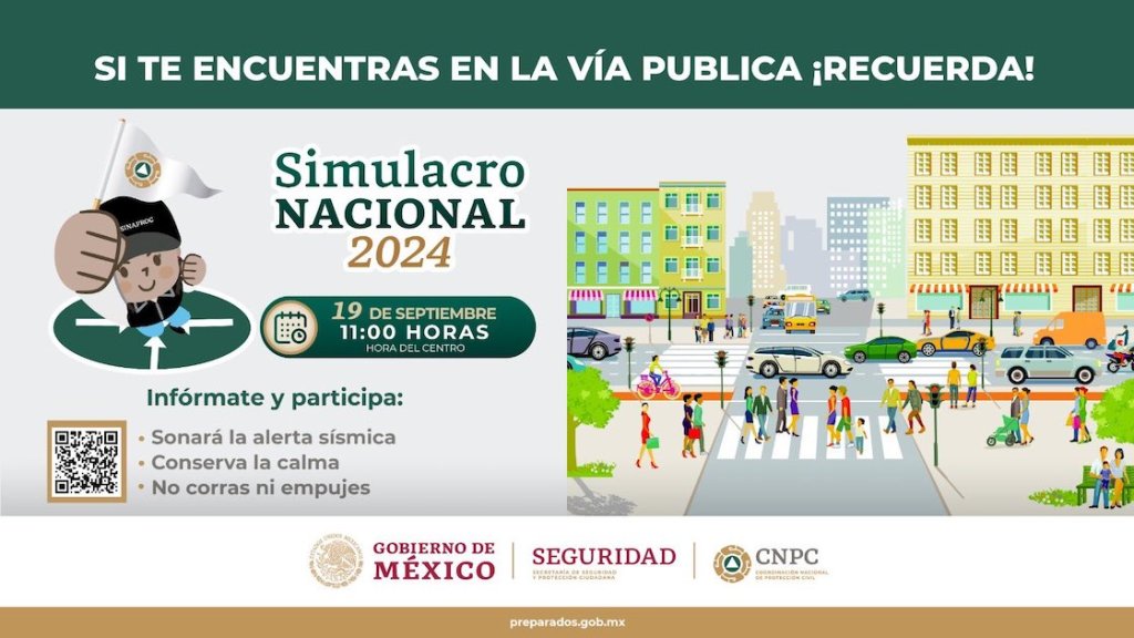 Apunten la fecha: 19 de septiembre se viene el Simulacro Nacional 2024