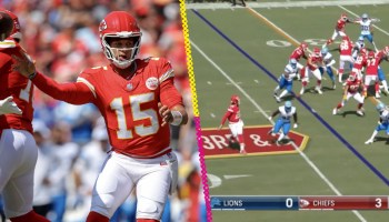 El pase que se aventó Patrick Mahomes en la pretemporada con Chiefs