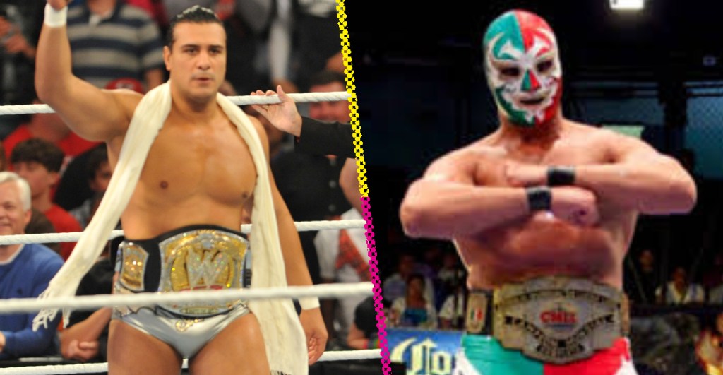 Alberto del Río (izquierda) y Dos Caras Jr. (derecha)