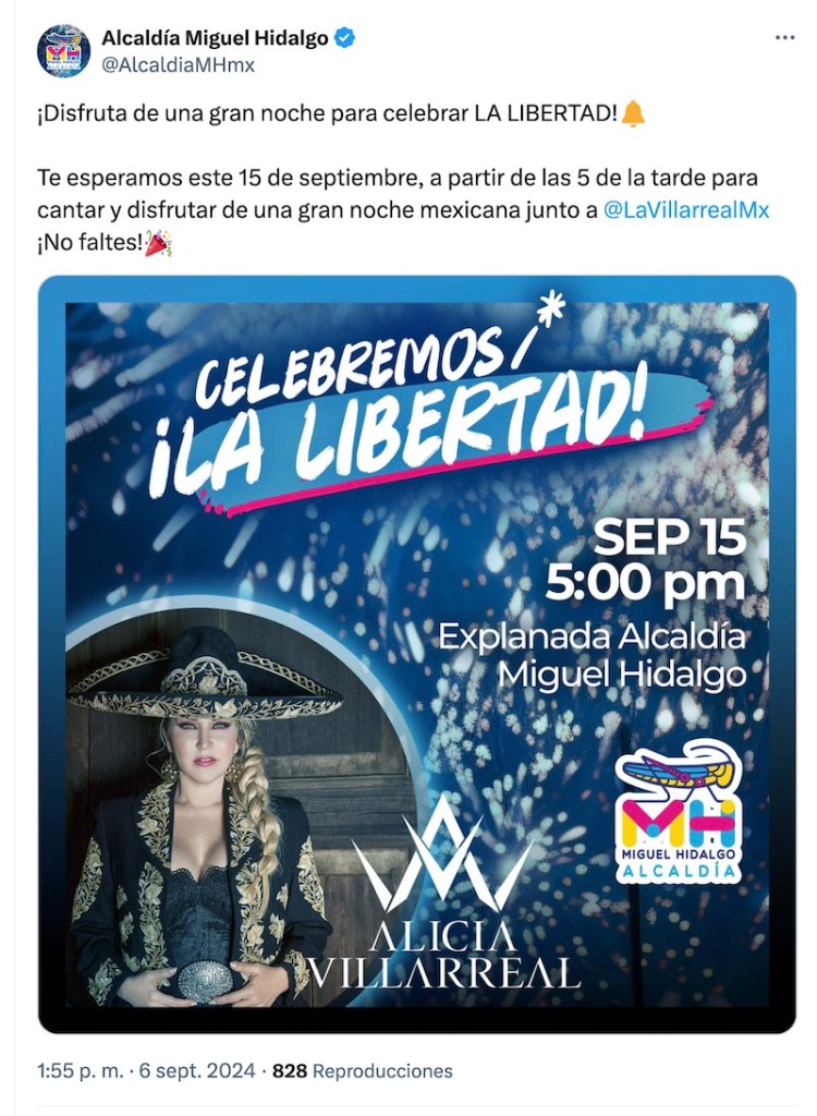 ¡Pa' dar el Grito! Conciertos gratis en las 16 alcaldías de CDMX el 15 de septiembre 2024