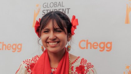 Ángela Elena Olazarán Laureano, la mexicana que obtuvo el premio a la mejor estudiante del mundo.