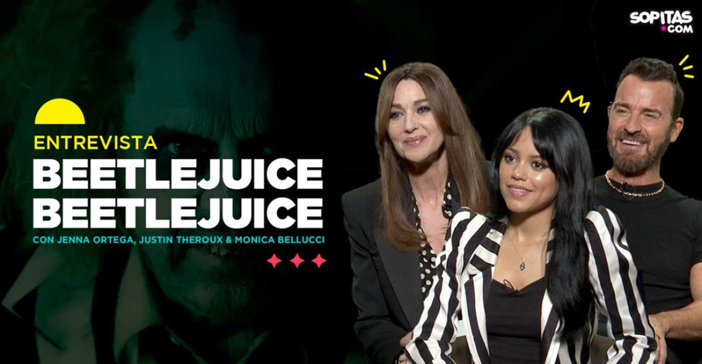 Platicamos con Jenna Ortega, Monica Bellucci y Justin Theroux de 'Beetlejuice Beetlejuice'