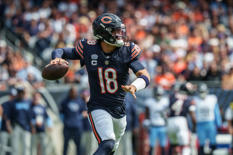 Caleb Williams en su debut con los Bears