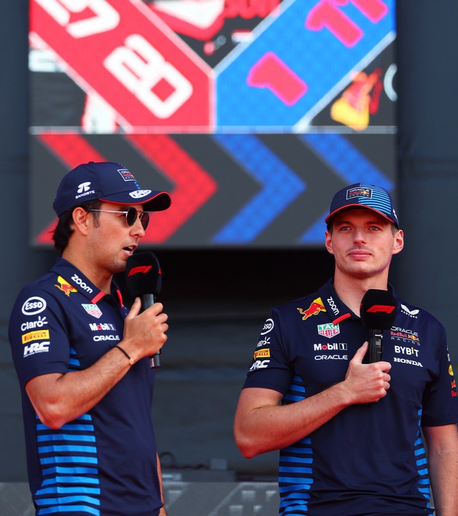 Checo Pérez y Max Verstappen