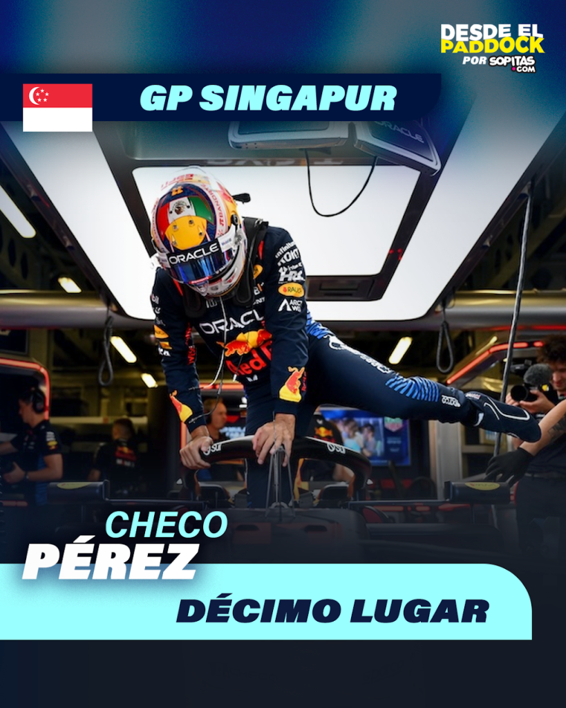 Checo Pérez en el GP de Singapur