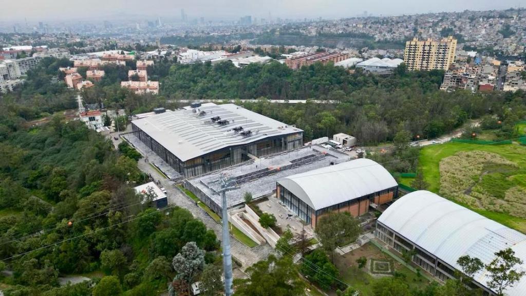 Cineteca Nacional Chapultepec vista desde el aire.