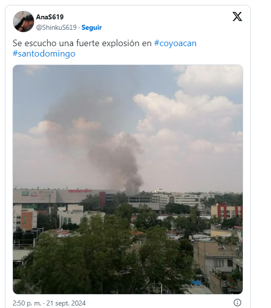 Explosión por fuga de gas en Coyoacán