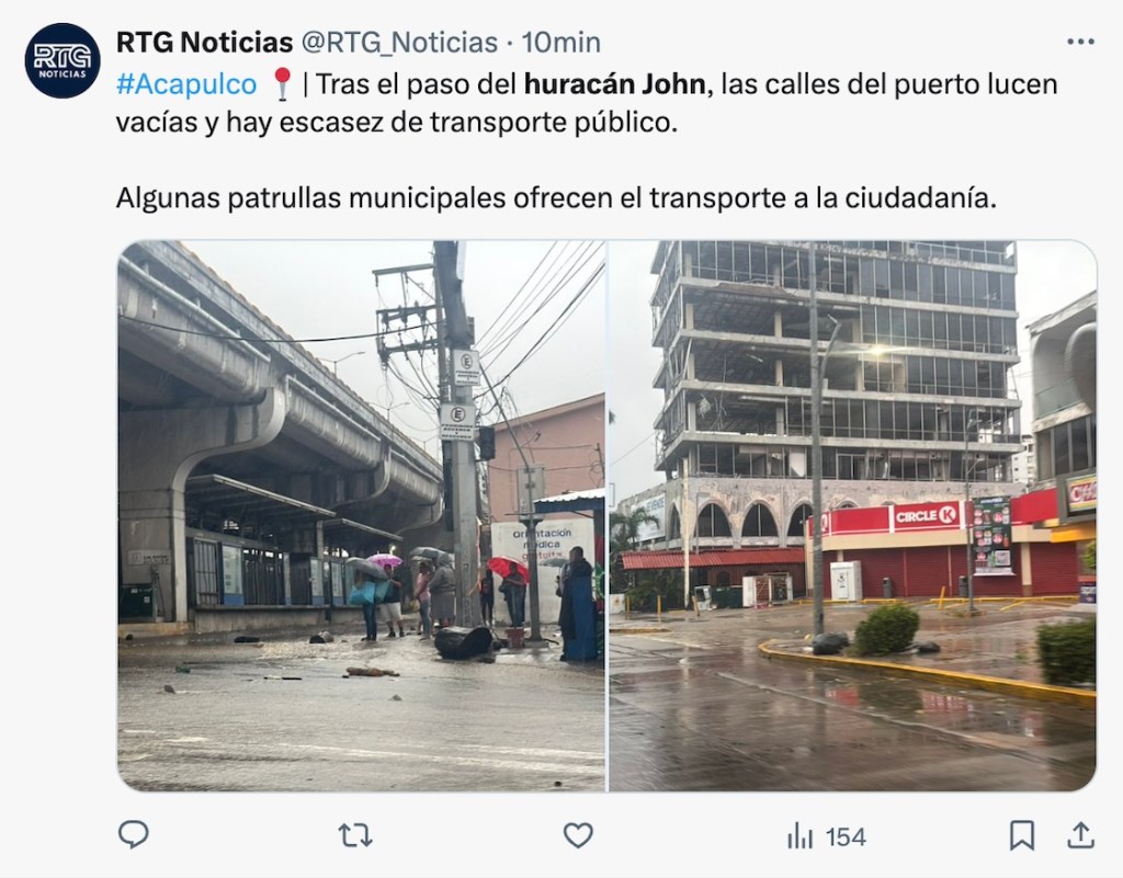 Huracán John categoría 3 impacta en Guerrero: Su rápida intensificación, saldo y degradación a tormenta