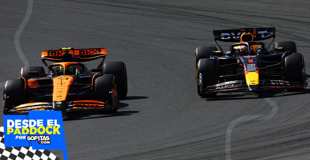 Lando Norris y Max Verstappen