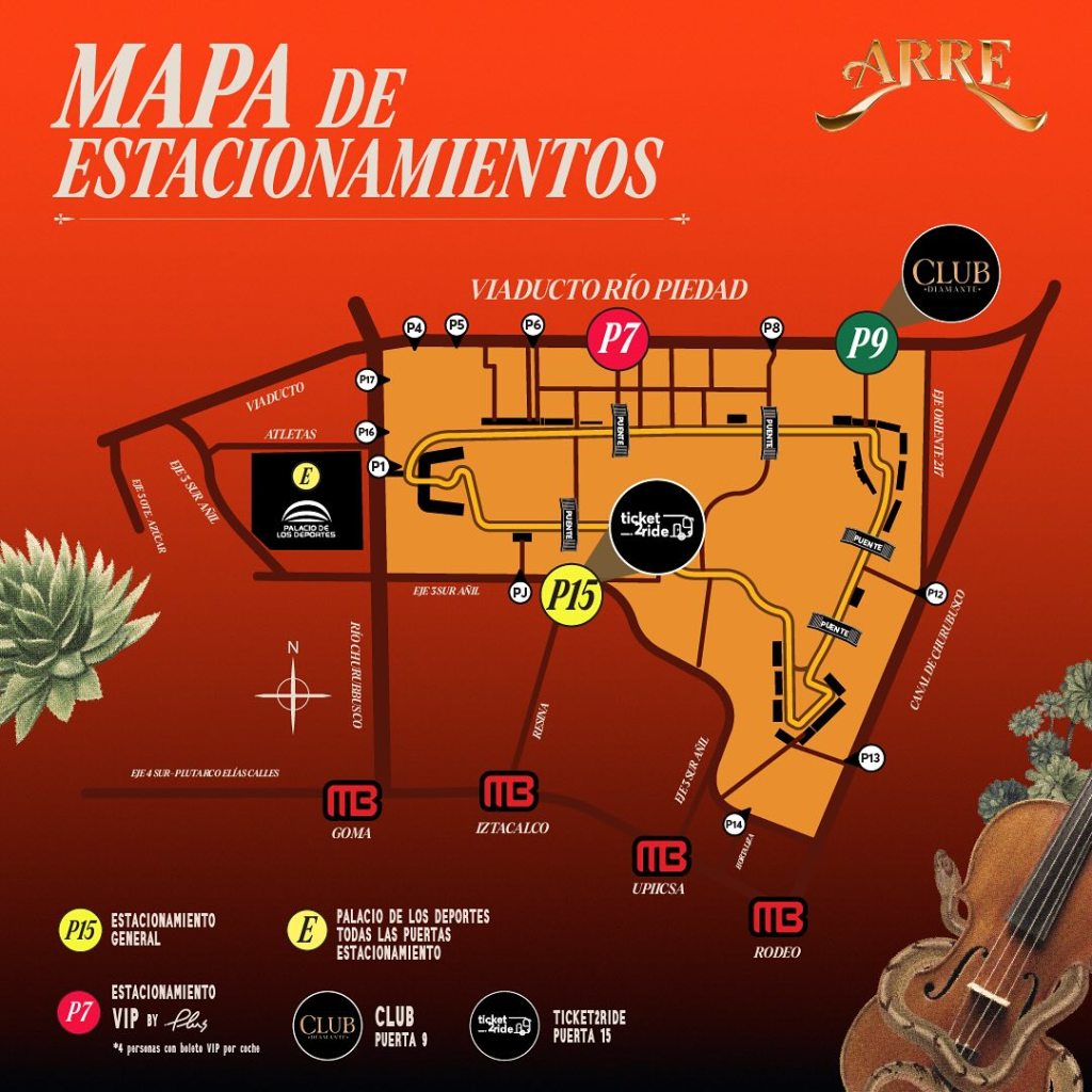 mapa festival arre 2024