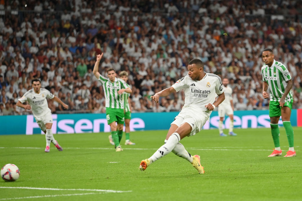 Kylian Mbappé en el Real Madrid vs Betis