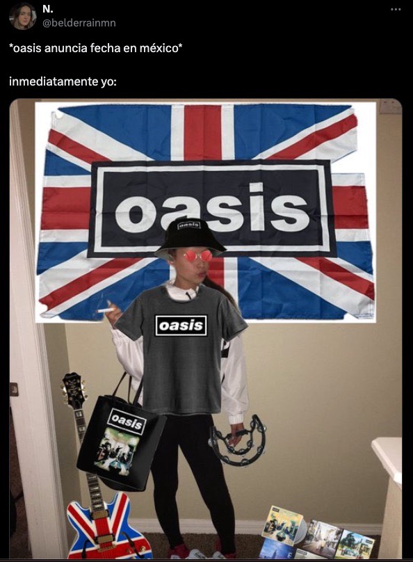 concierto oasis mexico 2025 memes y reacciones