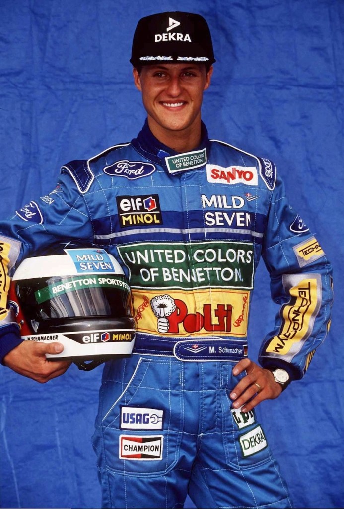 Michael Schumacher con la escudería Benetton