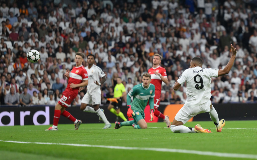 Así definió Mbappé para su primer gol en Champions con el Real Madrid