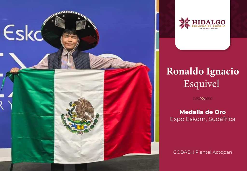 Ronaldo Ignacio Esquivel, el joven mexicano de Bachilleres que ganó oro en Expo mundial de Ciencia