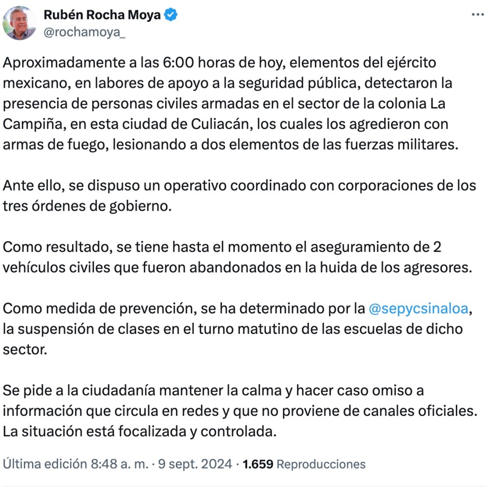 Bloqueos en Culiacán: Suspenden clases después de enfrentamientos en La Campiña