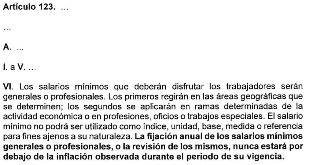 5 puntos que debes conocer de la reforma para que el salario mínimo no esté debajo de la inflación en México