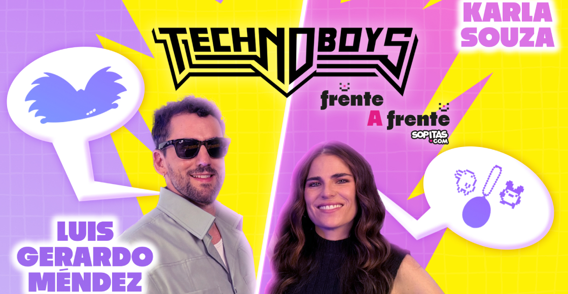 ¡Luis Gerardo Méndez y Karla Souza de 'Technoboys' le entraron al 90's Pop Challenge de Sopitas.com!