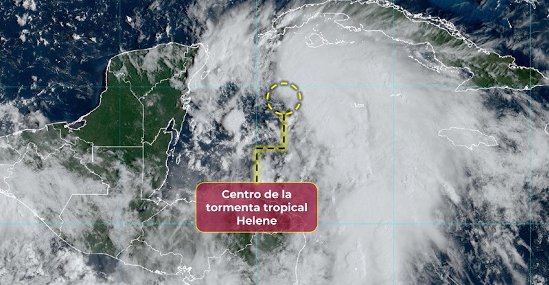 La tormenta tropical Helene se acerca a México.