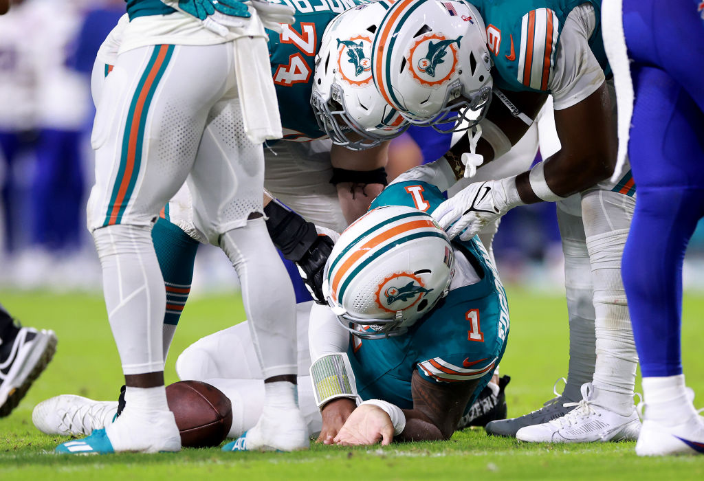 Tua Tagovailoa en el Miami vs Buffalo