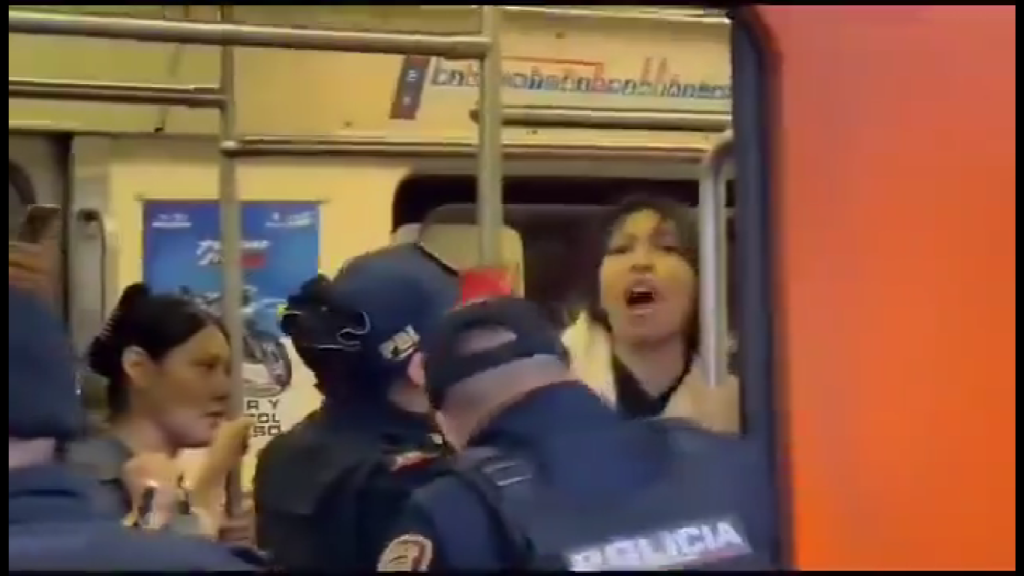 Adris Tlacuache: Policías bajan por la fuerza a mujer que contaba cuentos en el Metro